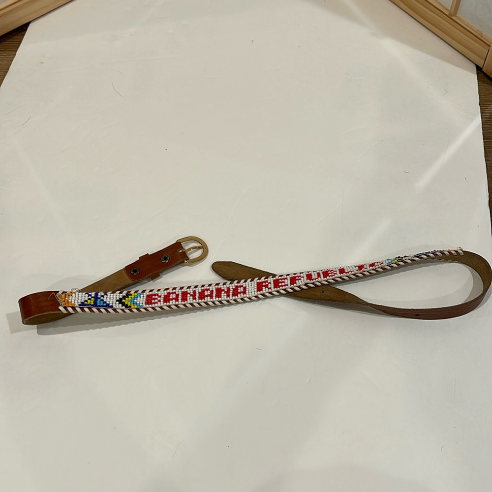 Vintage Banana Republic Beaded Belt. 33” Classic Early ‘80s BR Style.